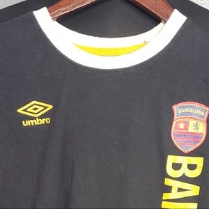 Umbro  Black Small PreOwned T-Shirt-Barcelona